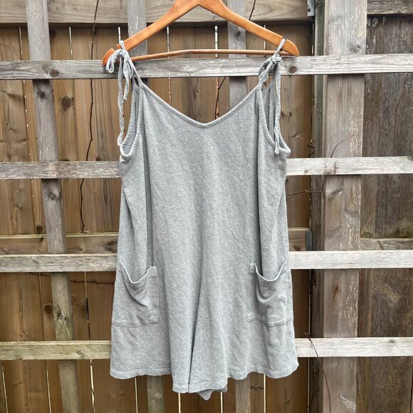Jungmaven Heathered Sespe Short Romper Grey - Picture 2 of 4